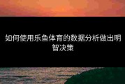 如何使用乐鱼体育的数据分析做出明智决策
